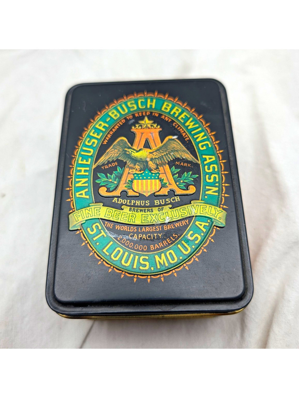 Budweiser Classic Playing Cards Deck with Tin Case Breweriana
